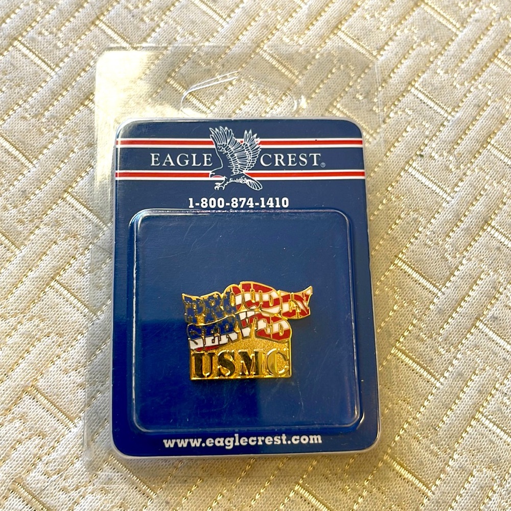 Proudly Served USMC Lapel Pin